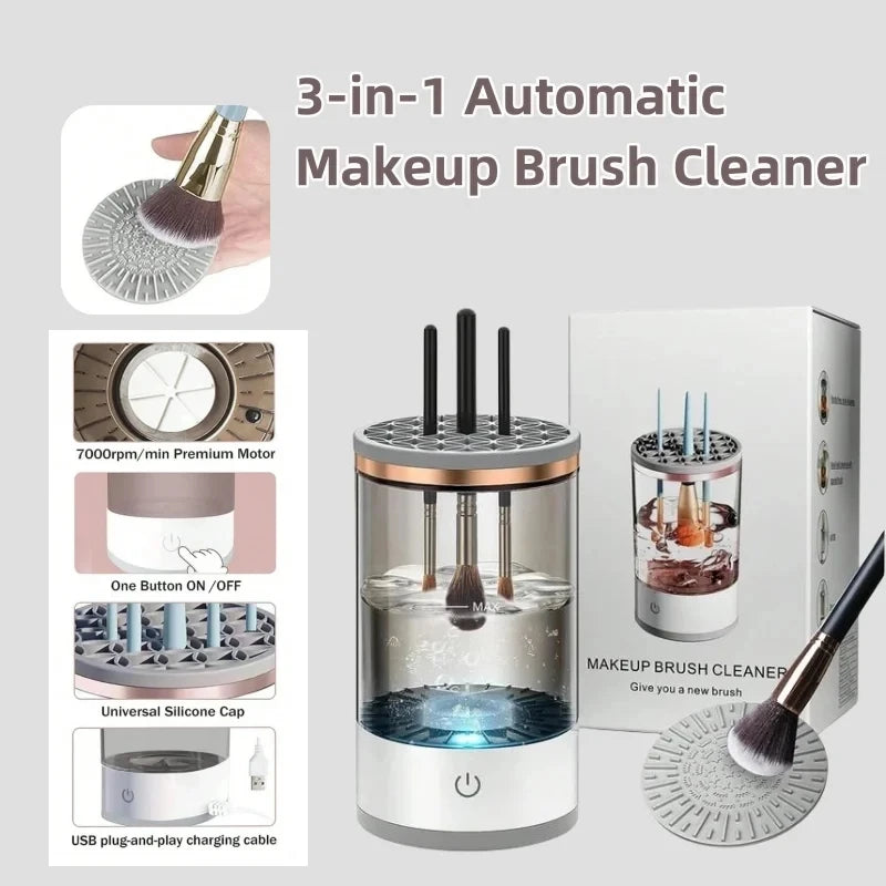 The LuminaClean Makeup Brush Cleaner